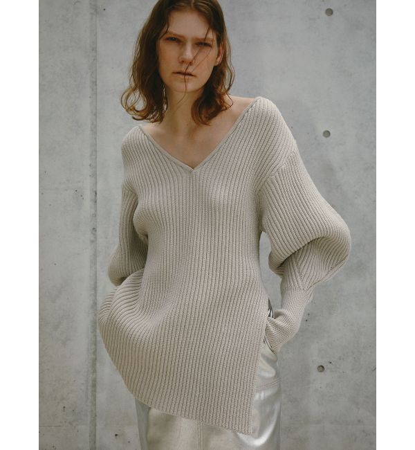 ELENDEEK「V NECK KNIT」|ニット・セーター|ベージュ