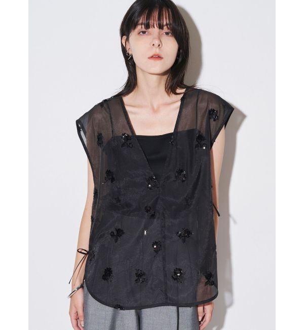 ELENDEEK「SPANGLE SHEER BL」|シャツ・ブラウス|