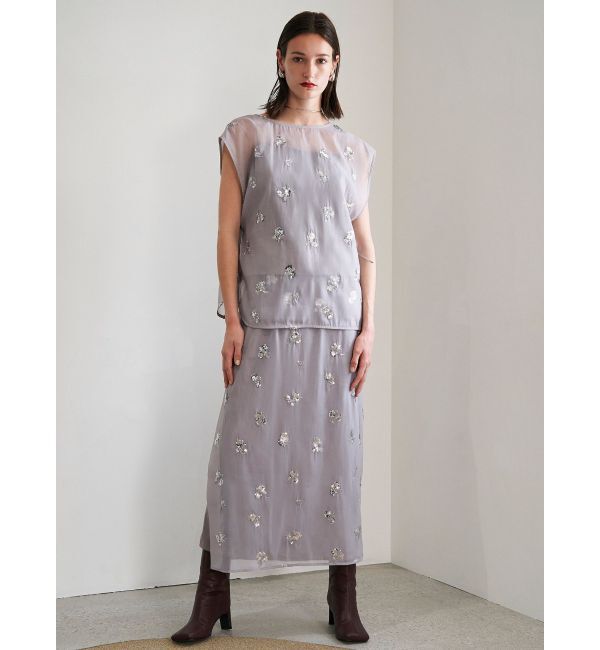 ELENDEEK「SPANGLE SHEER SK」|スカート|