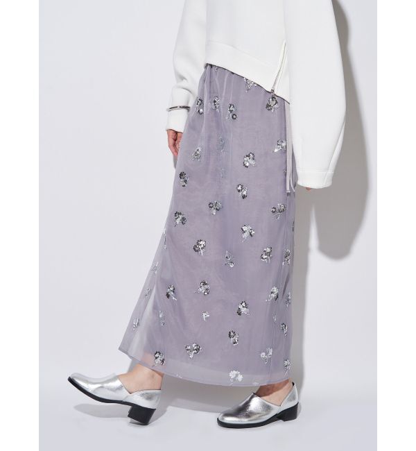 ELENDEEK「SPANGLE SHEER SK」|スカート|