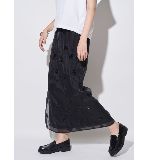 ELENDEEK「SPANGLE SHEER SK」|スカート|