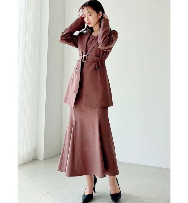 RESEXXY「【WEB限定】ウエストシェイプテーラージャケット【セットアップ着用可能】」|テーラードジャケット|