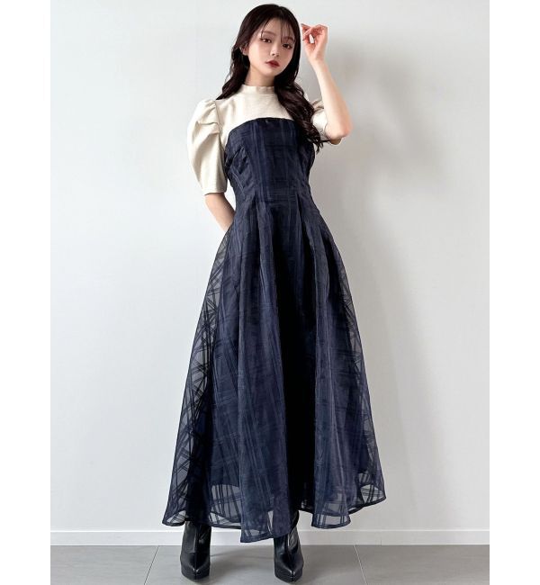 RESEXXY「チェックレイヤードフレアワンピース」|ワンピース|