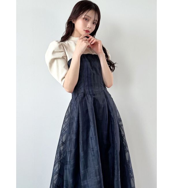 RESEXXY「チェックレイヤードフレアワンピース」|ワンピース|