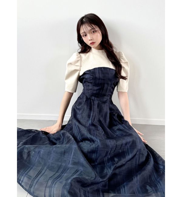 RESEXXY「チェックレイヤードフレアワンピース」|ワンピース|
