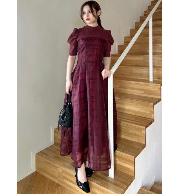 RESEXXY「チェックレイヤードフレアワンピース」|ワンピース|