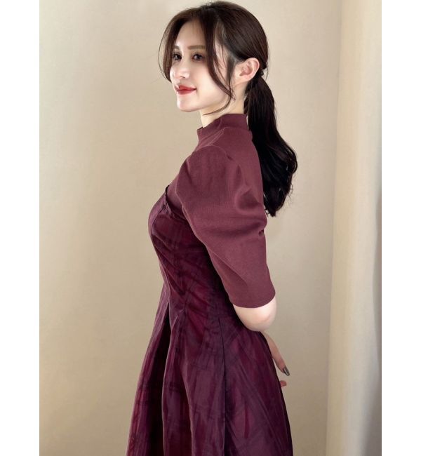 RESEXXY「チェックレイヤードフレアワンピース」|ワンピース|