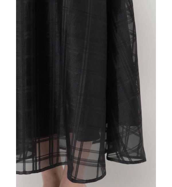 RESEXXY「チェックレイヤードフレアワンピース」|ワンピース|