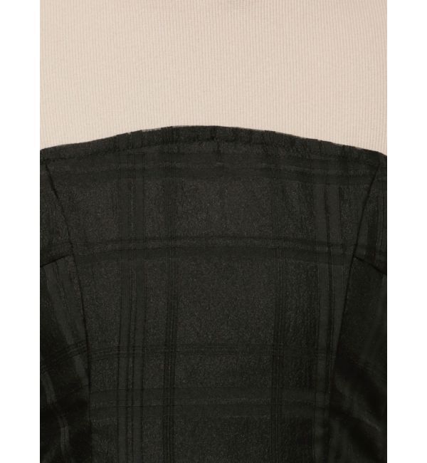 RESEXXY「チェックレイヤードフレアワンピース」|ワンピース|