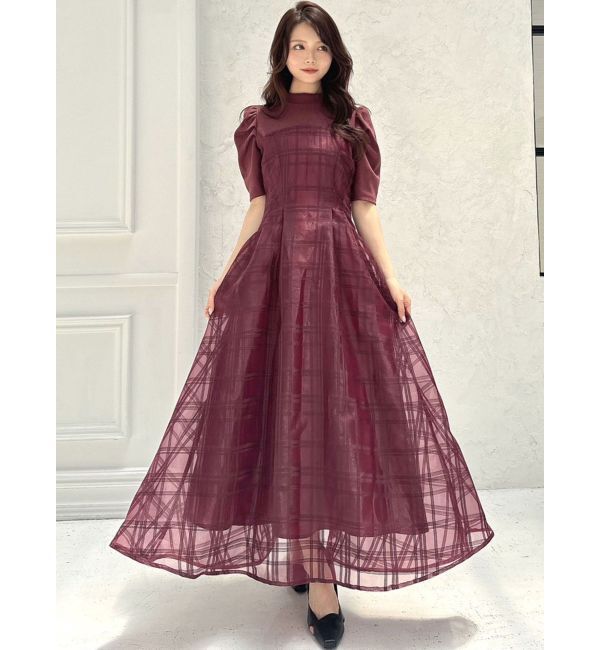 RESEXXY「チェックレイヤードフレアワンピース」|ワンピース|