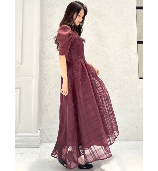 RESEXXY「チェックレイヤードフレアワンピース」|ワンピース|