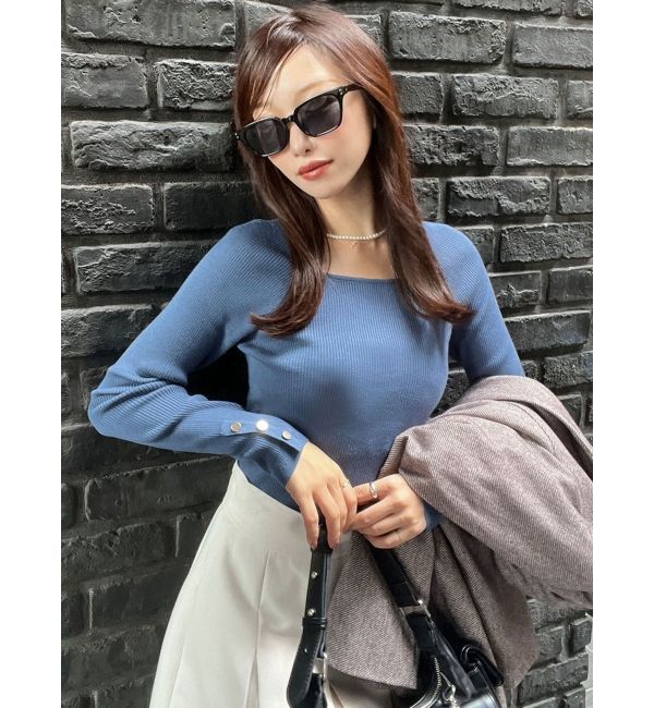 RESEXXY「シンプルデザインニットトップス」|ニット・セーター|