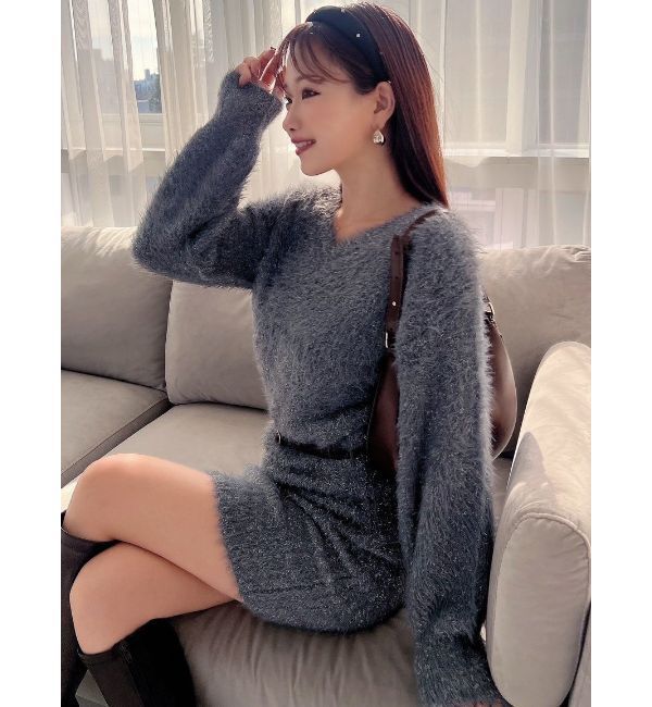 RESEXXY「ラメシャギーミニワンピース」|ワンピース|