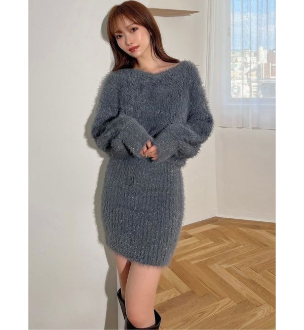 RESEXXY「ラメシャギーミニワンピース」|ワンピース|