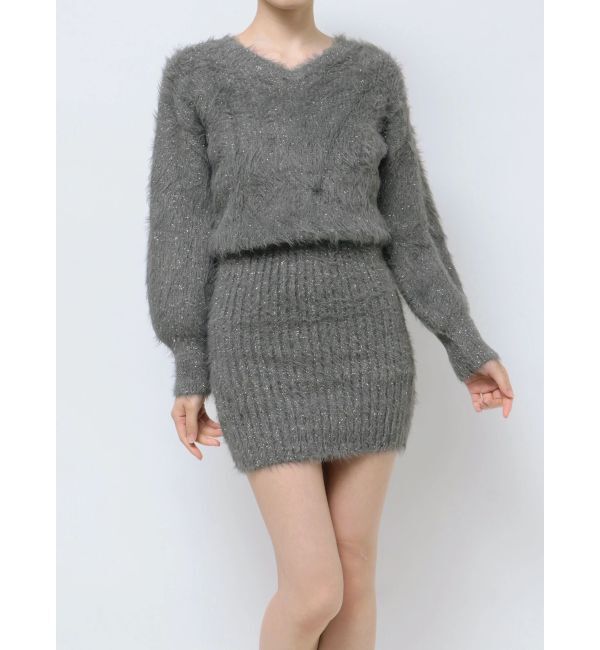 RESEXXY「ラメシャギーミニワンピース」|ワンピース|