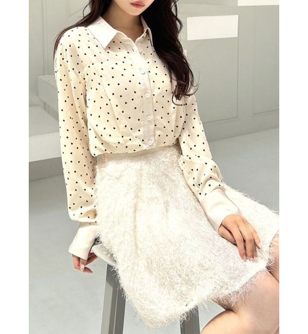 RESEXXY「ハートバルーンブラウス」|シャツ・ブラウス|アイボリー