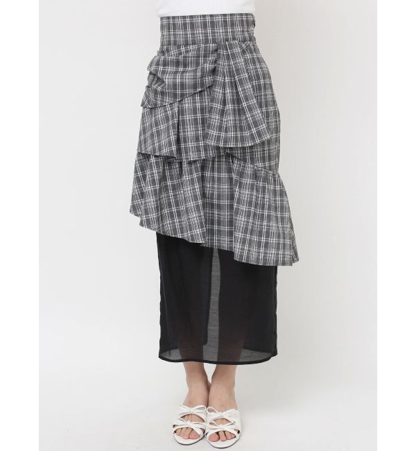 RESEXXY「レイヤードラッフルタイトスカート」|スカート|