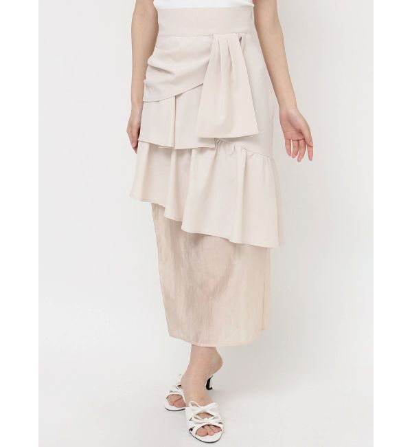 RESEXXY「レイヤードラッフルタイトスカート」|スカート|