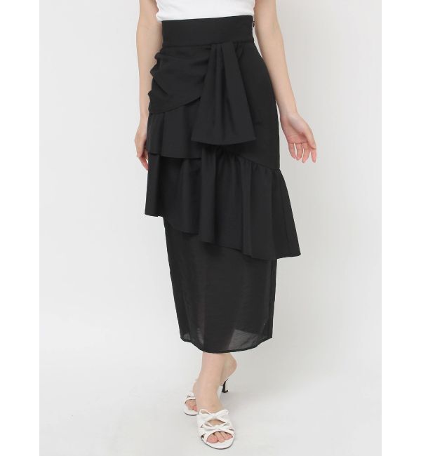 RESEXXY「レイヤードラッフルタイトスカート」|スカート|