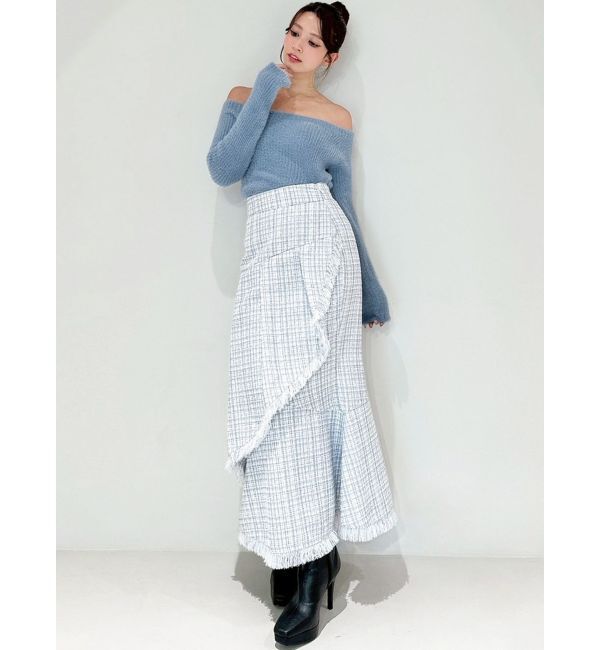 RESEXXY「ミニシャギーワンショルニットトップス」|ニット・セーター|