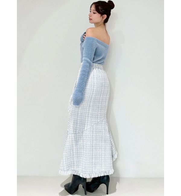 RESEXXY「ミニシャギーワンショルニットトップス」|ニット・セーター|