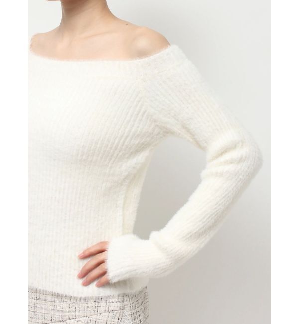 RESEXXY「ミニシャギーワンショルニットトップス」|ニット・セーター|