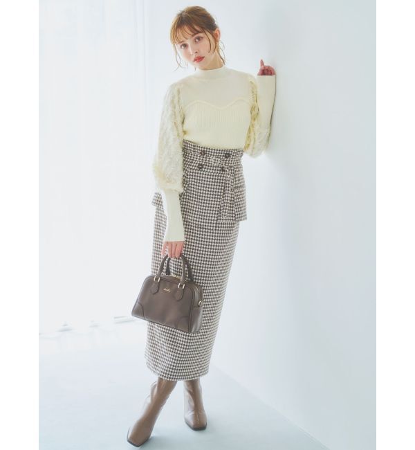 dazzlin「ペプラムデザインIラインスカート」|スカート|