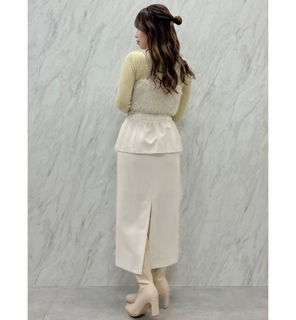 dazzlin「ペプラムデザインIラインスカート」|スカート|