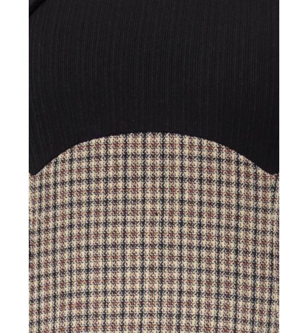 dazzlin「ビッグカラーチェックコルセットワンピース」|ワンピース|