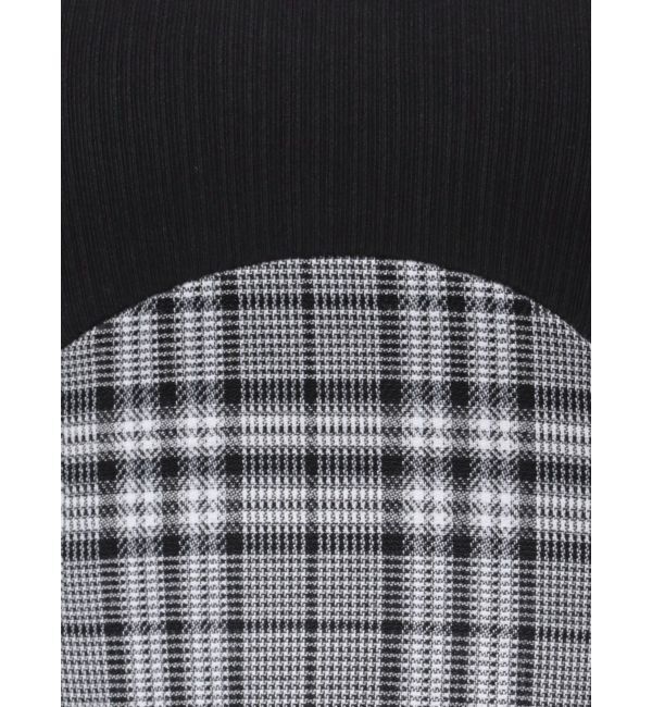 dazzlin「ビッグカラーチェックコルセットワンピース」|ワンピース|