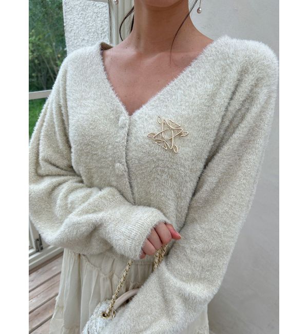 dazzlin「スクエアロゴブローチ」|その他|ゴールド