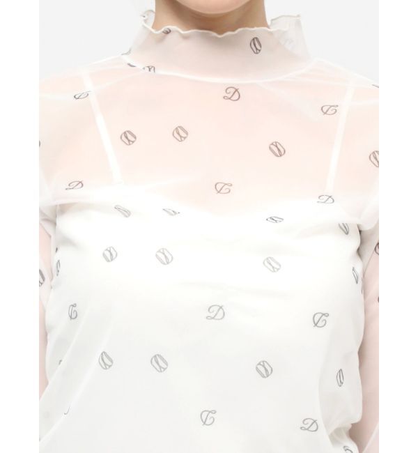 dazzlin「オリジナルロゴプリントチュールトップス」|Tシャツ・カットソー|