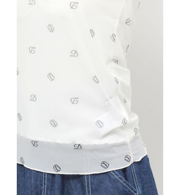 dazzlin「オリジナルロゴプリントチュールトップス」|Tシャツ・カットソー|