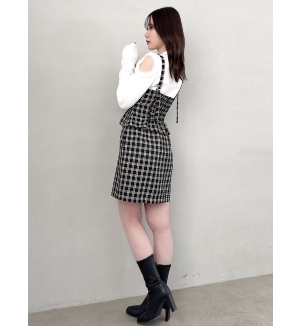 dazzlin「レースアップビスチェミニワンピース」|ワンピース|