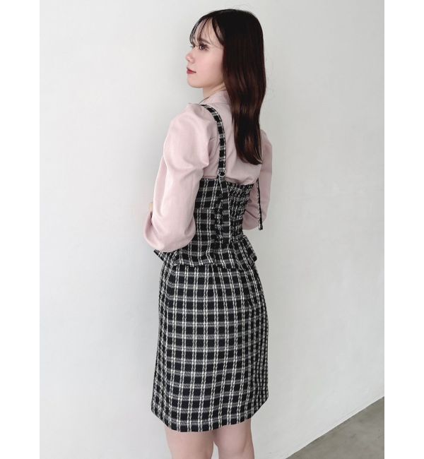 dazzlin「レースアップビスチェミニワンピース」|ワンピース|