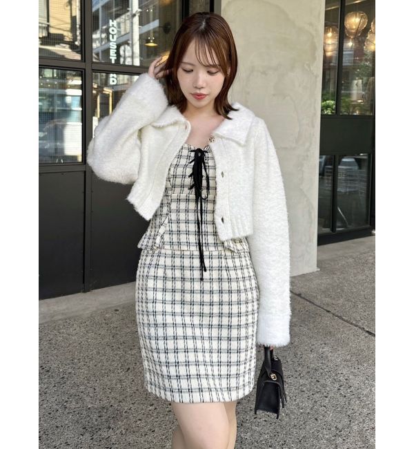 dazzlin「レースアップビスチェミニワンピース」|ワンピース|