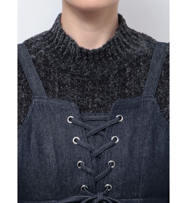 dazzlin「レースアップビスチェミニワンピース」|ワンピース|