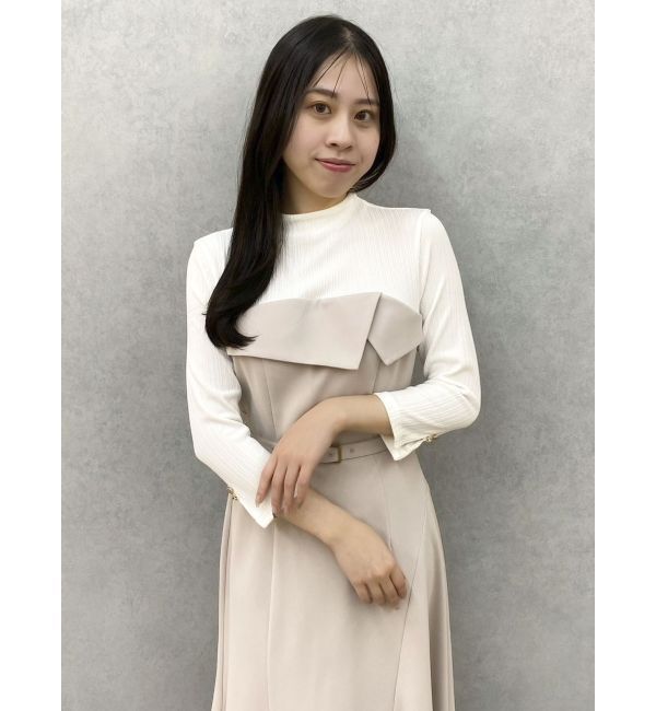 dazzlin「折り返しベアドッキングワンピース」|ワンピース|