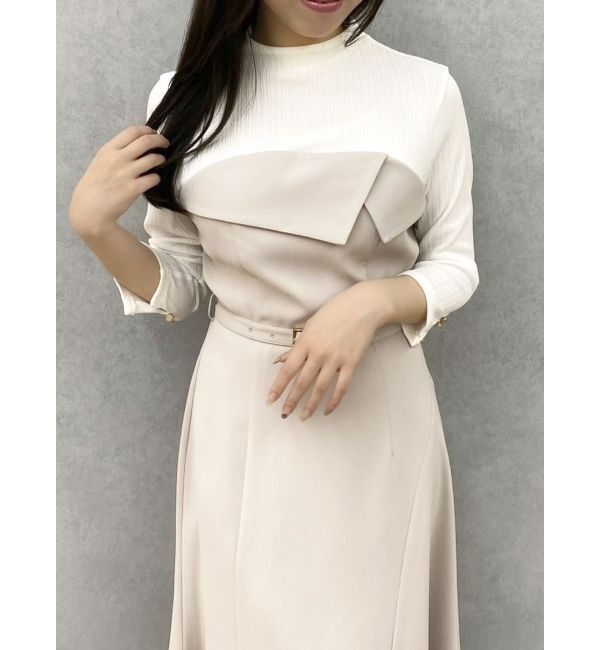 dazzlin「折り返しベアドッキングワンピース」|ワンピース|