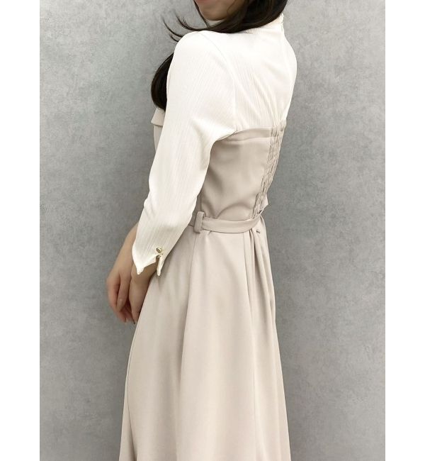 dazzlin「折り返しベアドッキングワンピース」|ワンピース|