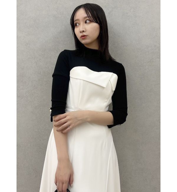 dazzlin「折り返しベアドッキングワンピース」|ワンピース|