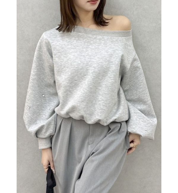 dazzlin「【セットアップ対応】ビジュースリーブカットプルオーバー」|Tシャツ・カットソー|