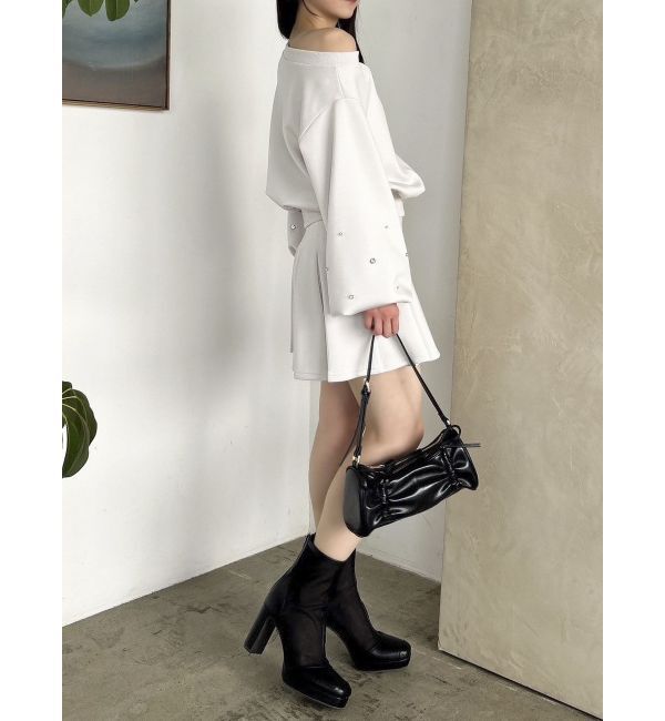 dazzlin「【セットアップ対応】ビジュースリーブカットプルオーバー」|Tシャツ・カットソー|