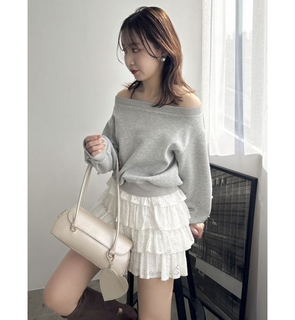 dazzlin「【セットアップ対応】ビジュースリーブカットプルオーバー」|Tシャツ・カットソー|