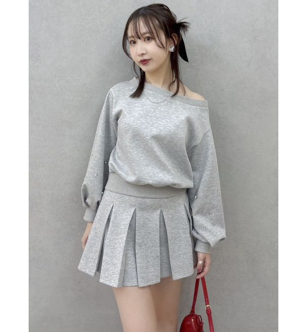 dazzlin「【セットアップ対応】ビジュースリーブカットプルオーバー」|Tシャツ・カットソー|