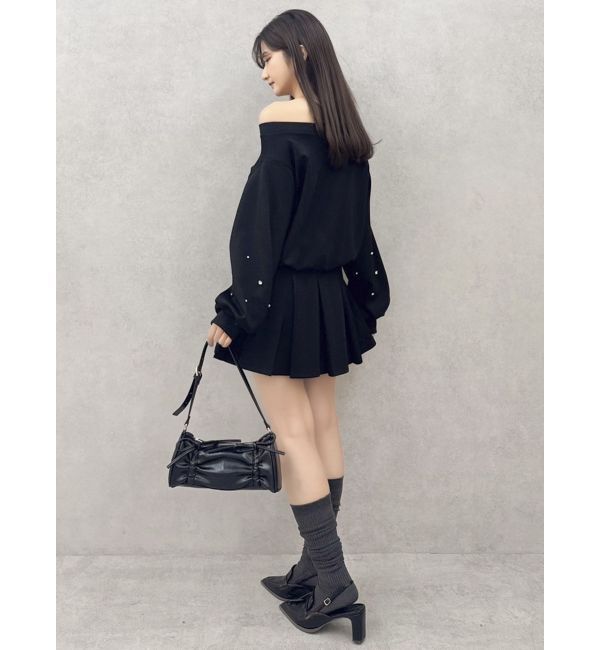 dazzlin「【セットアップ対応】ビジュースリーブカットプルオーバー」|Tシャツ・カットソー|