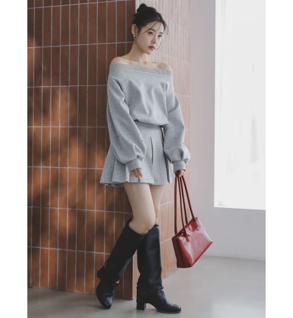 dazzlin「【セットアップ対応】ビジュースリーブカットプルオーバー」|Tシャツ・カットソー|