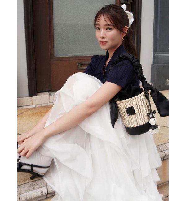 dazzlin「ダブルカラーケーブルレイヤードニット」|ニット・セーター|