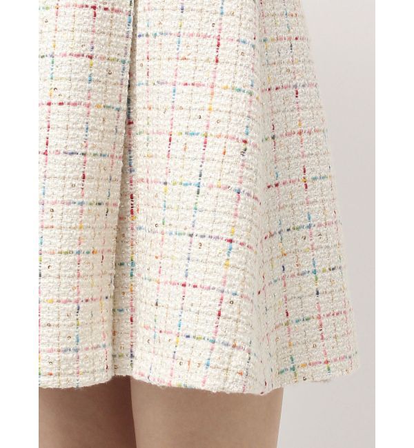 dazzlin「シャツカラーツイードミニワンピース」|ワンピース|