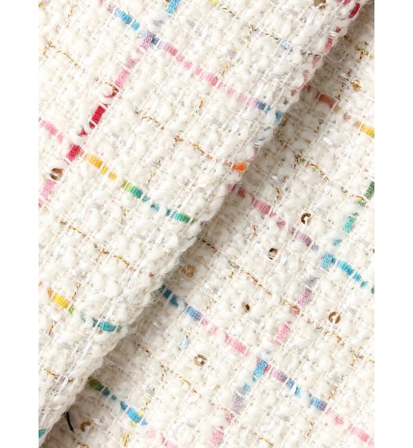 dazzlin「シャツカラーツイードミニワンピース」|ワンピース|